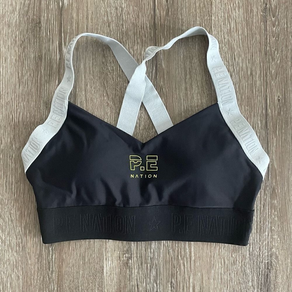 P.E Nation Black Sports Bra